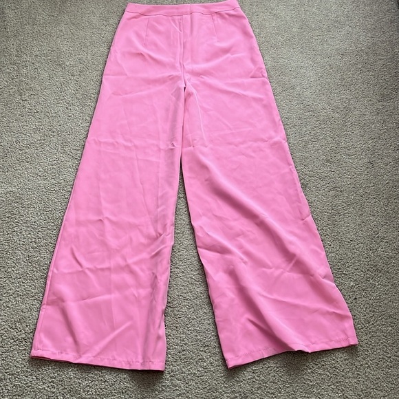 “Boohoo- Tall Woven Tailored Culottes (PINK) size 6” - Picture 6 of 10